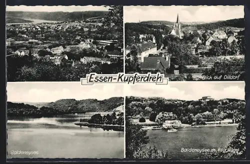 AK Essen-Kupferdreh, Blick auf Dilldorf, Baldeneysee