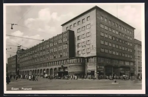 AK Essen / Ruhr, Partie am Postamt