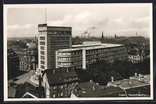 AK Essen, Blick auf das Deutschlandhaus