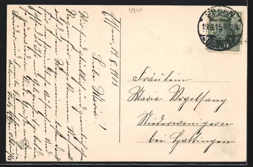 AK Essen /Ruhr, Partie im Stadtgarten