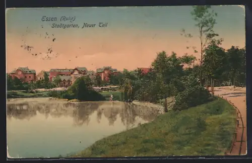 AK Essen /Ruhr, Stadtgarten, Neuer Teil