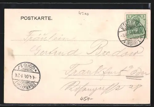 AK Essen a. d. Ruhr, Partie am Stadttheater