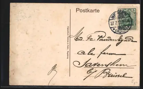 AK Werden a. Ruhr, Blick vom Pastoralsberg auf Stadt und Ruhr