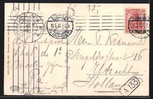 AK Essen-Ruhr, Viehoferplatz mit Gertrudiskirche