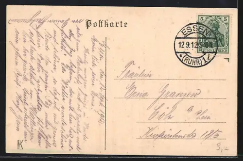 AK Essen / Ruhr, Partie im Stadtwald