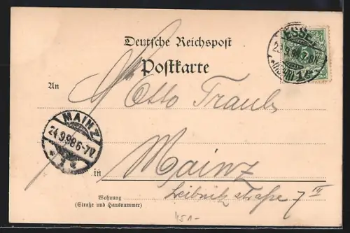 AK Essen a. d. Ruhr, Blick auf die Münsterkirche