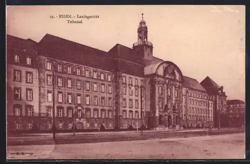 AK Essen / Ruhr, Partie am Landgericht