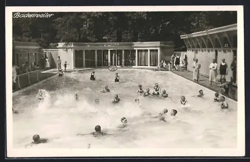 AK Badenweiler, Badegäste im Schwimmbad