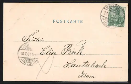 AK Oberkirch i. Renchthal, Ortsansicht mit Kirche