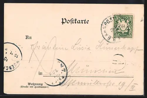 AK Oberaudorf, Ortsansicht mit Kranzhorn