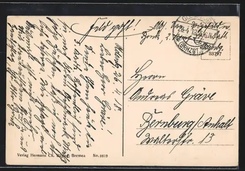 AK Oldenburg / O., Elisabeth Anna Palais mit Grünanlage