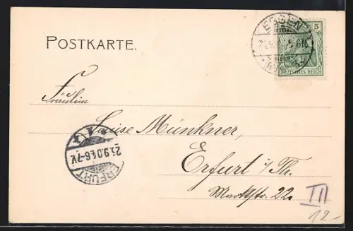 AK Essen a. d. Ruhr, Partie am Postamt