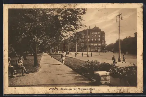 AK Essen / Ruhr, Park an der Huyssen-Allee