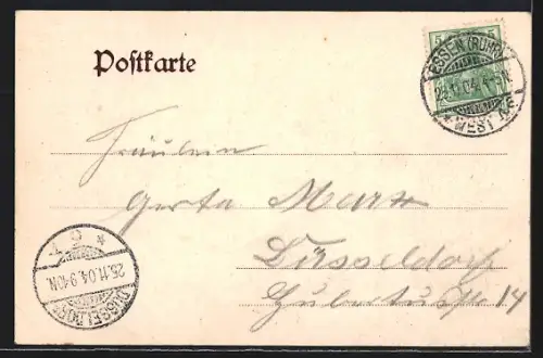 AK Essen, Partie im Stadtgarten