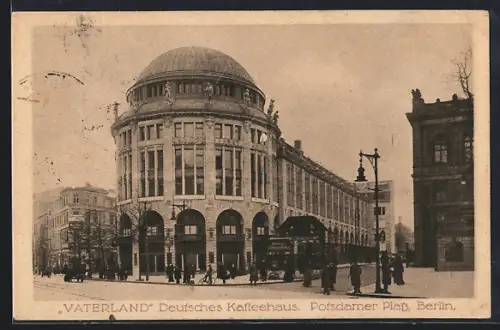 AK Berlin-Tiergarten, Cafe Vaterland am Potsdamer Platz