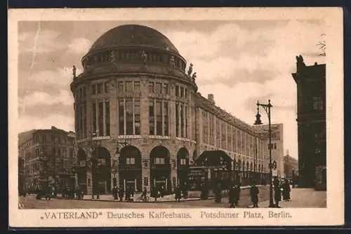 AK Berlin-Tiergarten, Cafe Vaterland am Potsdamer Platz