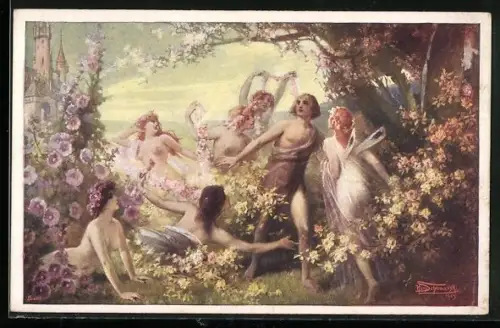 AK Parsival und die Blumenmädchen