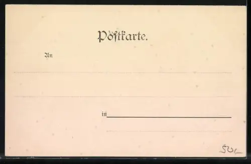 Lithographie Mir san mir!, Zwei Mädchen im Dirndl fahren eine Pferdekutsche