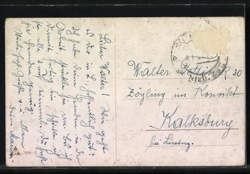 Künstler-AK M. Müller jun.: Jäger mit Jagdhund beim Schuss auf Fasan