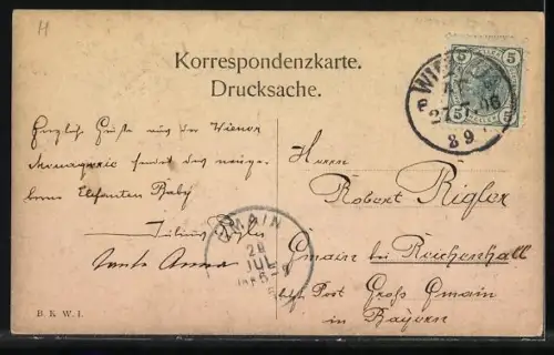 AK Wien Schönbrunn, Elephanten Mizzi und Mädi