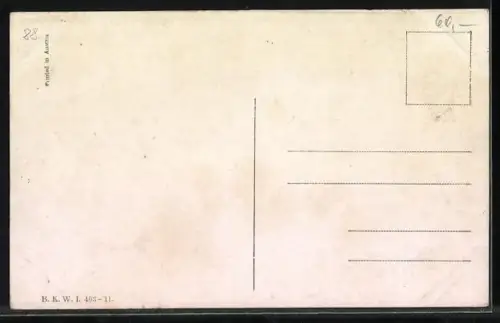Künstler-AK Fritz Lach: St. Magdalena, Blick auf die Kirche