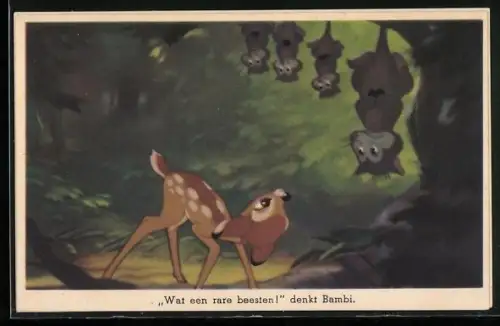 AK Bambi mit der Opossum-Familie