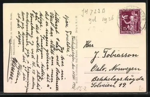 AK Friedrichshafen a. B., Graf Zeppelin in voller Fahrt vom Flugzeug aus