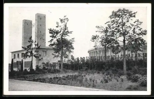AK Berlin, Reichssportfeld, Osttor mit Blick auf die Deutsche Kampfbahn, Olympiastadion