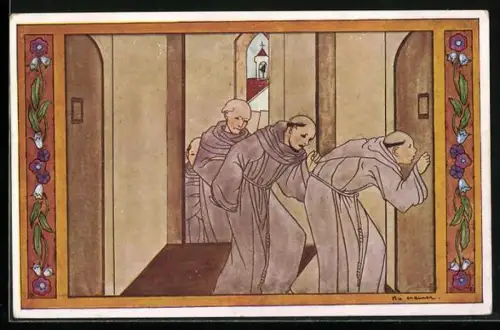 Künstler-AK Rie Cramer: Kinderdeuntjes uit Grootmoeders tijd, Broeder Jacob