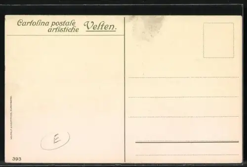 Künstler-AK Manuel Wielandt: Cernobbio, Ortsansicht