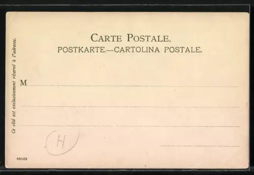 Künstler-AK Manuel Wielandt: Beaulieu, Boote im Hafen