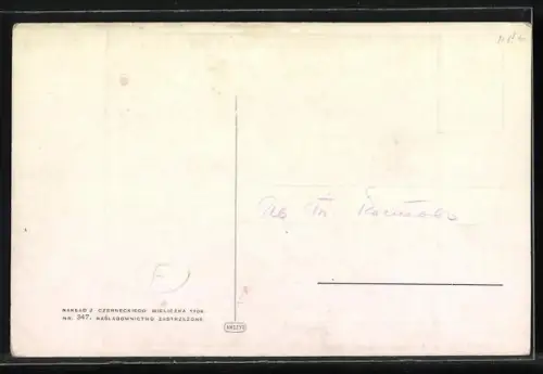 Künstler-AK Franciszek Zmurko: Lwika, Halbnackte Frau auf einer Liege