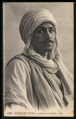 AK Arabes de la Plaine, Portrait eines jungen Arabers