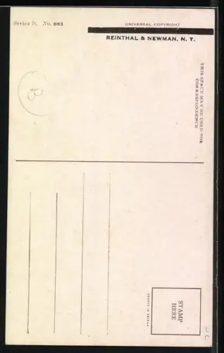 Künstler-AK Harrison Fisher: A Novice, Frau wird in den Gebrauch des Sextanten eingewiesen