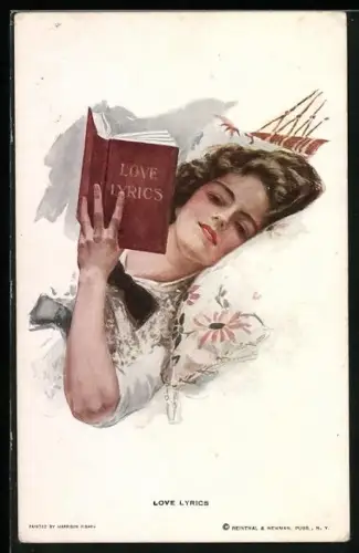 Künstler-AK Harrison Fisher: Liebesgedichte