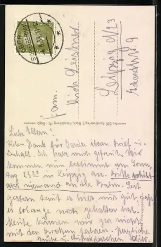 AK Schreiberhau, origineller Wegweiser