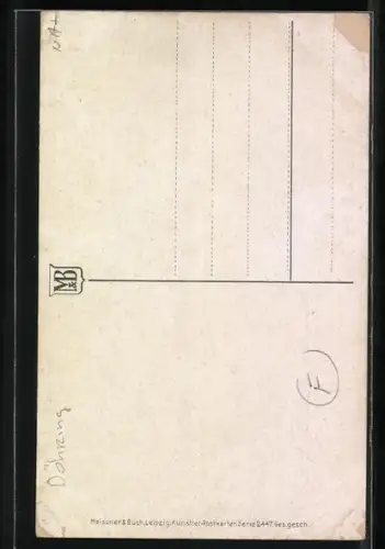 Künstler-AK Lia Döring: Herzliche Ostergrüsse, zwei kleine Mädchen sitzen im Gras, die Osterhasen haben sich versteckt