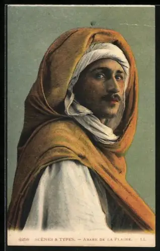 AK Araber vom Land in traditionellem Gewand