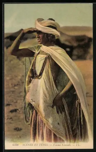 AK Femme Nomade, arabische Volkstypen