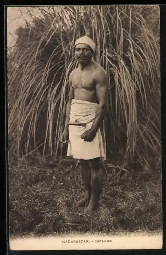 AK Madagascar, Betsileo, afrikanische Volkstypen