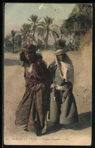 AK Femmes nomades, arabische Volkstypen