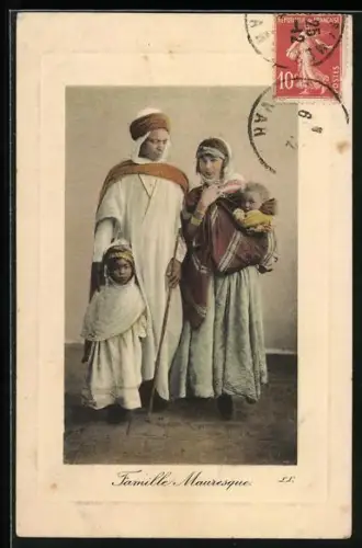 AK Famille Mauresque, arabische Familie