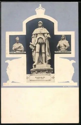 AK Denkmäler, Friedrich II., Friedr. Sesselmann