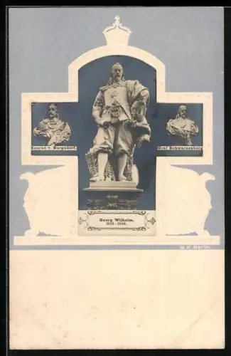 AK Denkmäler, Georg Wilhelm von Preussen, Konrad v. Burgsdorf