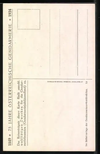 AK Berittener Feldgendarm der k. k. Gendarmerie