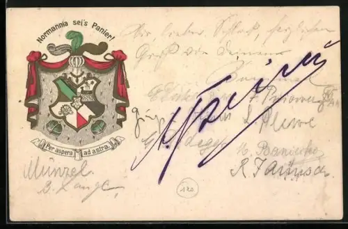 AK Studentenwappen der Normannia