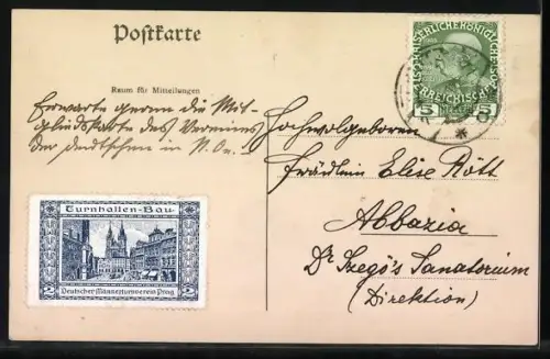 AK Studentenwappen der Montania