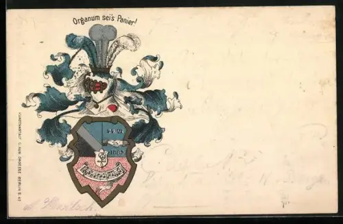 AK Studentenwappen der Organum