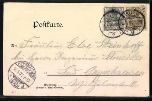 AK Studentenwappen des A. T. V. Kurmark