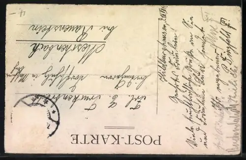 AK Studentenwappen der Litteraria